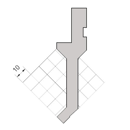 88°upper punch of right angle bending tool-1