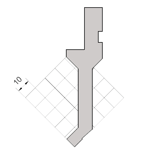 90°upper punch of right angle bending tool-1