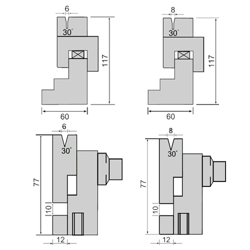 30°edge flattening compund die-1d