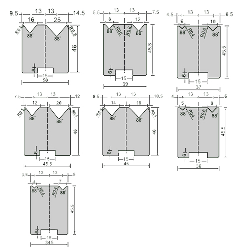 88°2V fixed slide rail die with one core-1d