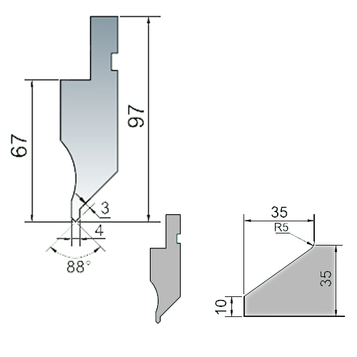 88°flanging avoid vacancy upper die-2d
