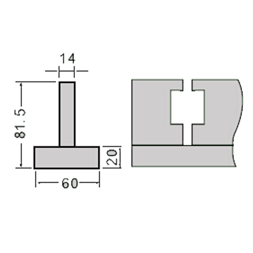 1V bolt fixed standard die holder-1d