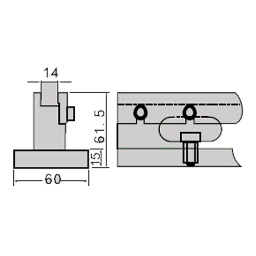 1V slot inserted standard die holder-1d