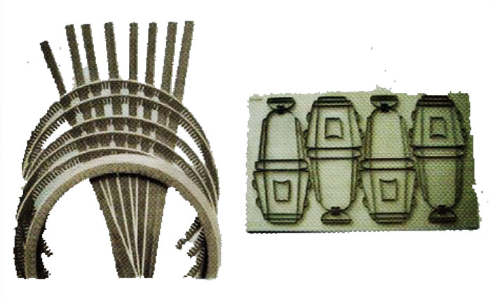 Template indentation knife